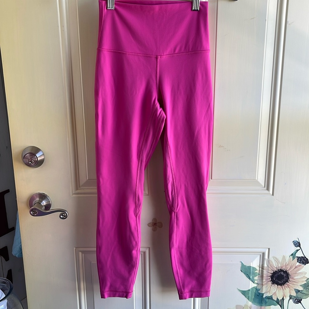 lululemon athletica Bright Pink High-Rise Leggings
